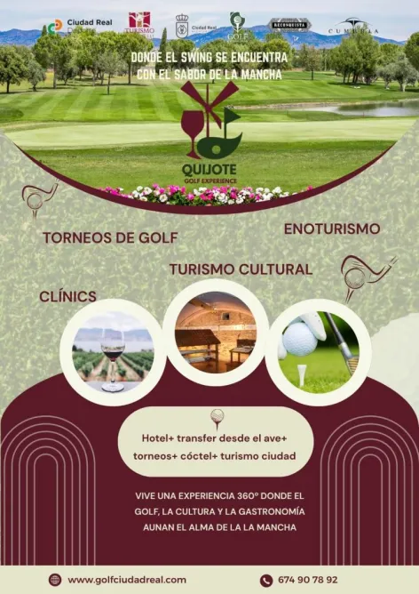 Agenda Ocio - ‘Quijote Golf Experience’: cultura, gastronomía y deporte. Ciudad Real