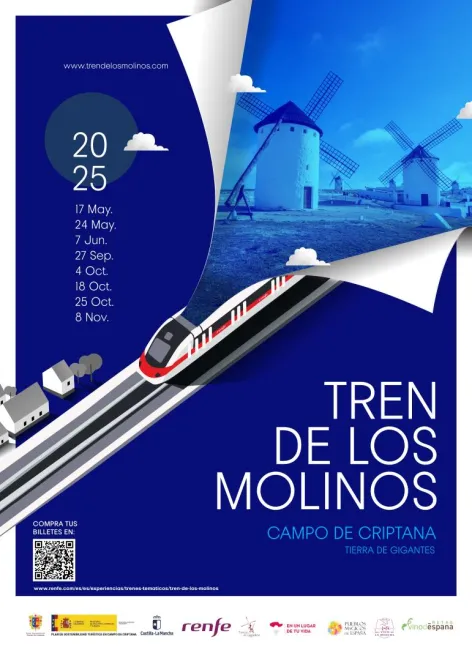 Agenda Ocio - Tren de los Molinos entre Madrid y Campo de Criptana 