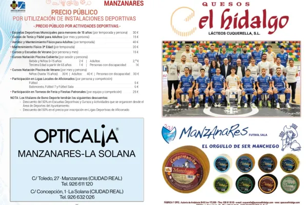 Agenda Ocio - ACTIVIDADES DEPORTIVAS, MANZANARES